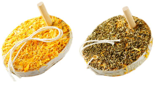 Ham-Stake Birch Grazak med Marigold och Mint [hs.46b]