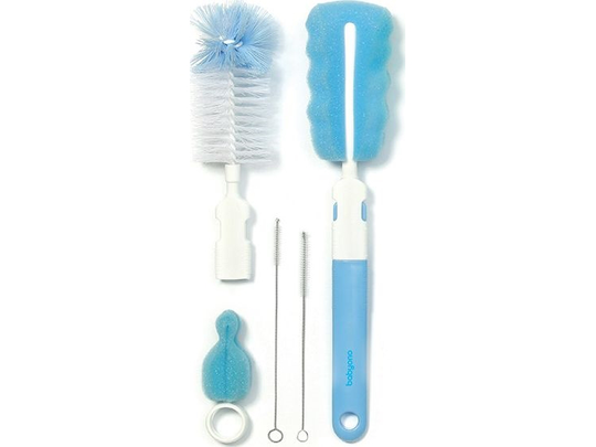 Babyono Brush set for bottles and teats with replaceable handle (735/01)