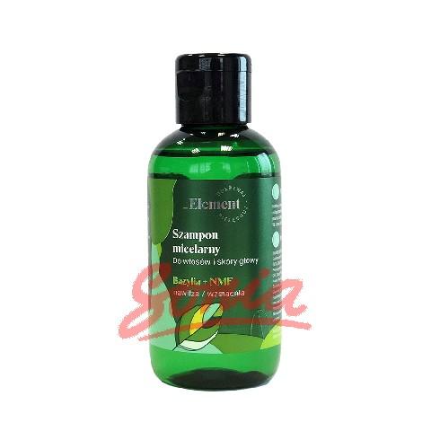 Basil vis Plantis Den micellära Shampoo hår och hårbotten basilika NMF + 75ml