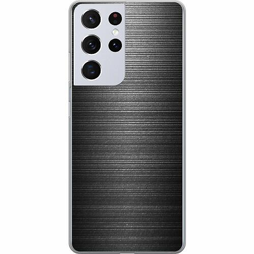 Samsung Galaxy S21 Ultra 5G Genomskinligt Skal Brushed Metal