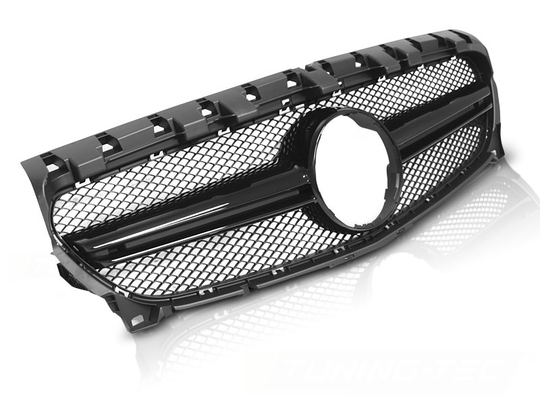 Grill MERCEDES CLA W117 13-19 SPORT GLANS SVART