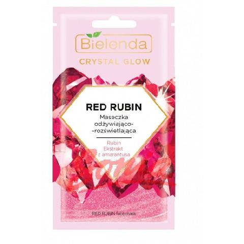 Bielenda Crystal Glow närande mask-ljusnande Red Rubin 8g