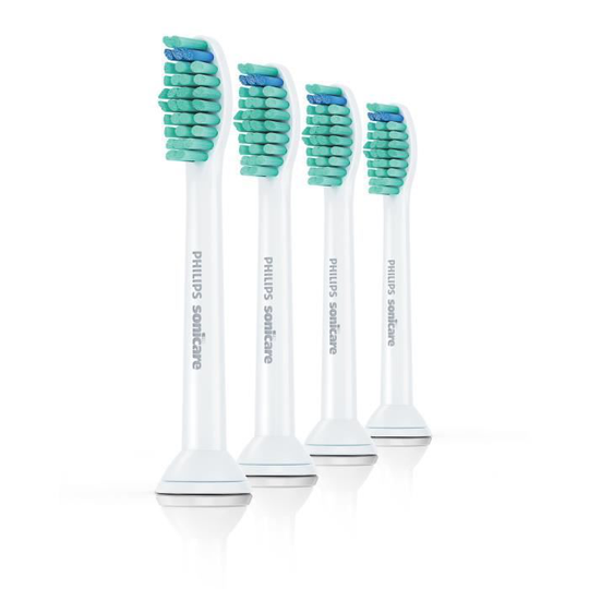 Borsthuvuden - PHILIPS Sonicare HX6014 / 07 ProResults standard - uppsättning av 4