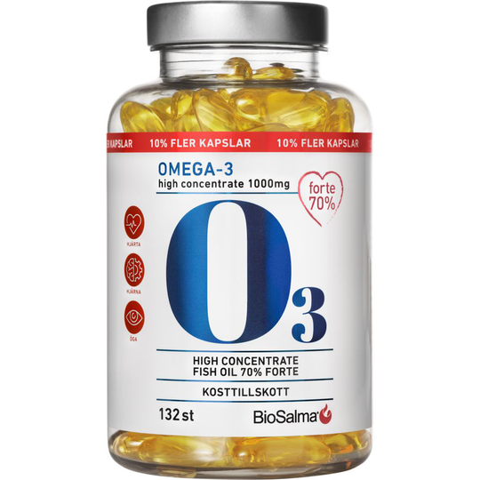 BioSalma Omega-3 Forte 70% 1000mg 132 kapslar