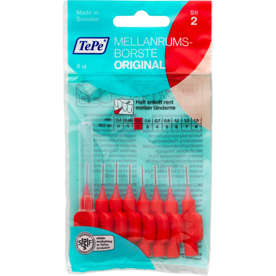 TePe Mellanrumsborste röd 0,5 mm 8 st