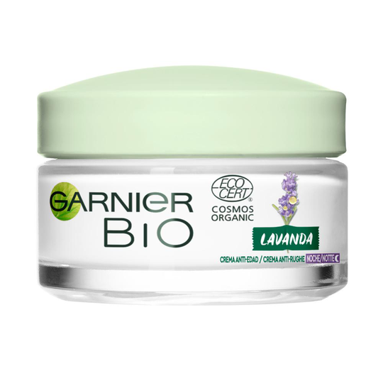 GARNIER BIO ECOCERT lavanda night cream anti-edad 50 ml