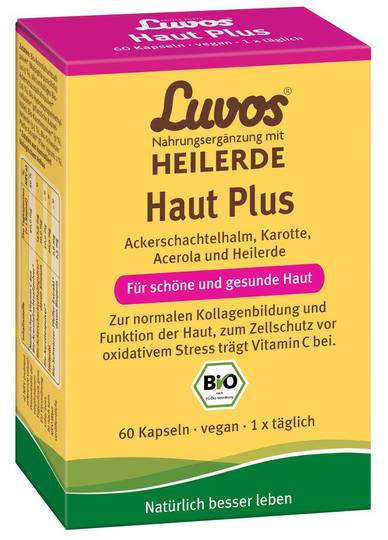 Luvos kosttillskott med läkande jordhud plus kapslar, 60 st