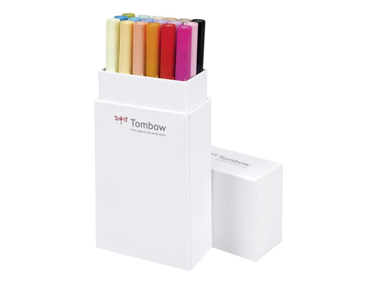 Marker Tombow ABT Dual Brush 18P-2 sekundærfarver (sæt)