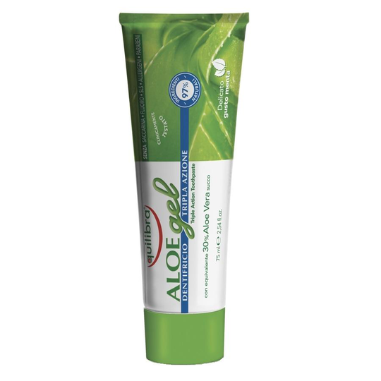 EQUILIBRA_Aloe Gel Triple Action Toothpaste pasta do zębĂłw o potrĂłjnym dziaĹ,aniu Aloe Vera 75ml