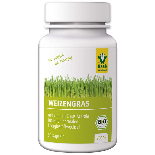 Raab Vitalfood EKOLOGISKA vetegräs kapslar, 27g