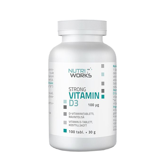 Strong vitamin D3, 100mcg, 100 tabl