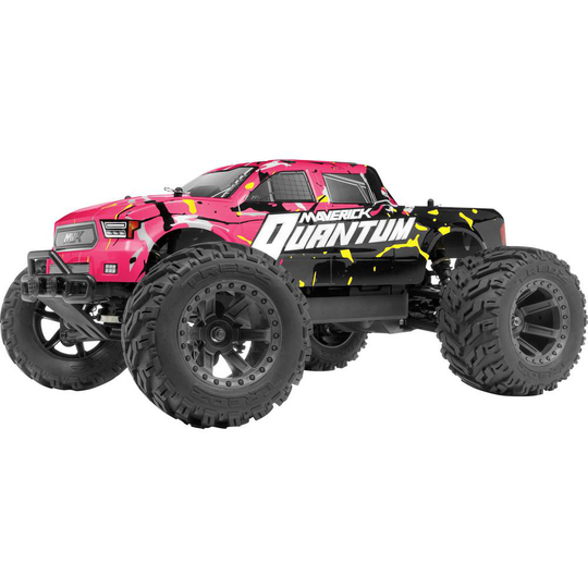 RC modellbil Monstertruck 1:10 Maverick Quantum MT 1/10 4WD Monster Truck - Pink Borst motor Elektrisk Fyrhjulsdrift (4