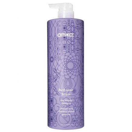 Amika Bust Your Brass Cool Blonde Repair Shampoo (1000ml)