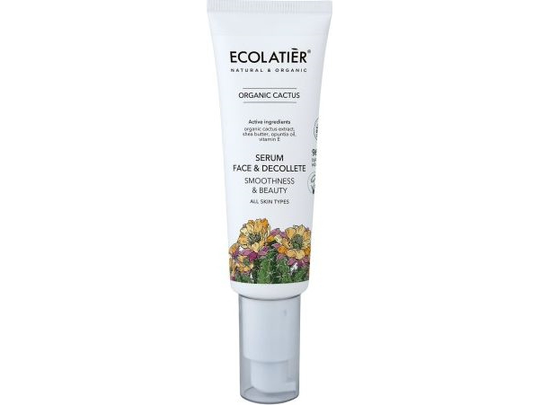 Ecolatier ECOLATIER Organic Cactus Smoothing Serum for the face and neckline - all skin types 50ml
