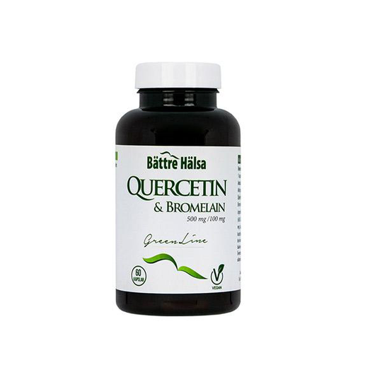 Bättre Hälsa Quercetin & Bromelain Green Line, 60 kapslar