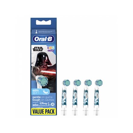 Oral-B elektriska tandborsthuvuden, Star wars EB10S-4 huvuden, för barn, antal borsthuvuden ingår 4