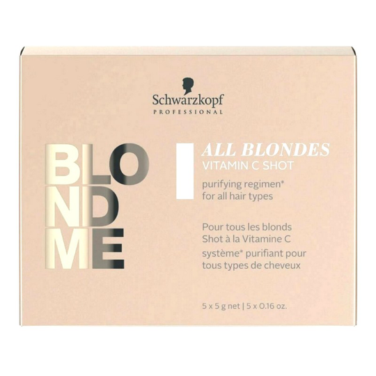 Stärkande hårbehandling Blondme Keratin Restore All Blondes Shot Detox Schwarzkopf (25 g)
