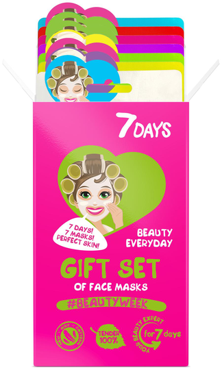Gift Set Of Face Masks BEAUTY WEEK - 7DAYS - Sheet Mask