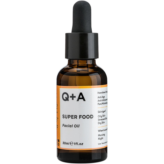 Super Food Facial Oil, 30 ml Q+A Serum & Ansiktsolja