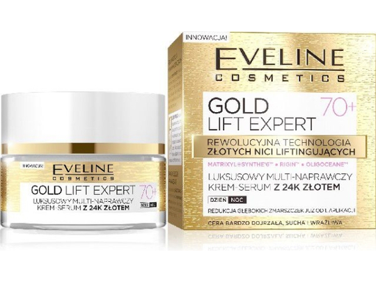 Eveline Gold Lift Expert 70+ Cream-serum multi-repairing day and night 50ml
