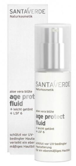 dagkräm Aloe Vera Age Protect Fluid SPF 6 damer 30 ml