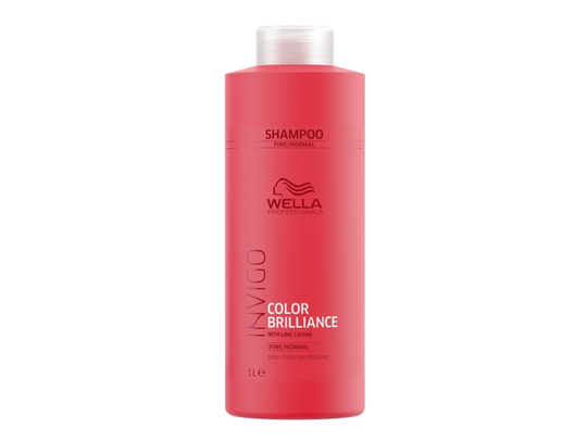 Wella Invigo Color Brilliance Shampoo Fine, Kvinna, Professionell, Schampo, Fint hår, Normalt hår, Alla färger, 1000 ml