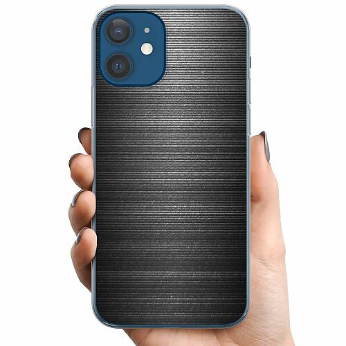 iPhone 12 TPU Mobilskal Brushed Metal