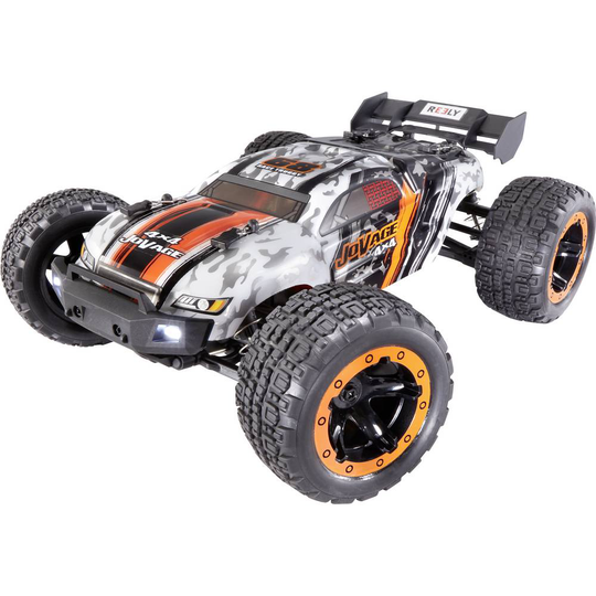 Reely Jovage 4x4 Orange, Vit Borst motor 1:16 RC Bil nybörjare Elektrisk Truggy Fyrhjulsdrift (4WD) RtR 2,4 GHz inkl. b