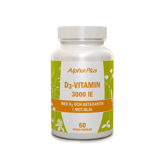 D3-vitamin 3000IE + K2 60k