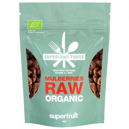 Superfruit Foods Mulberries Raw Organic 80g