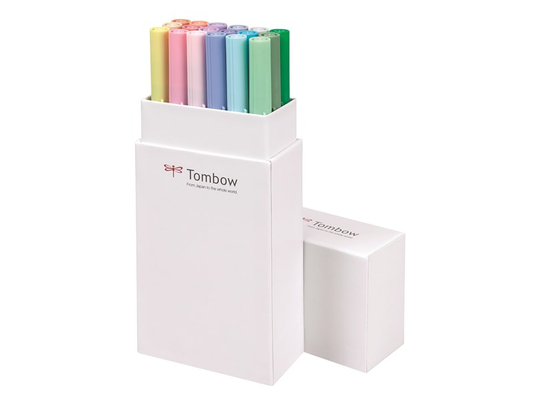 Marker Tombow ABT Dual Brush 18P-5 pastelfarver (sæt)