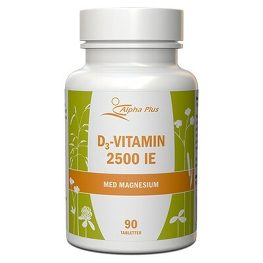 Alpha Plus D3-vitamin 2500 IE 90 tabletter
