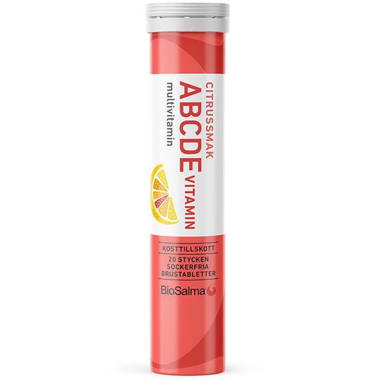 BioSalma ABCDE Vitamin Citrus 20 brustabletter