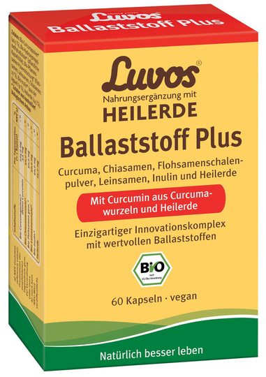 Luvos kosttillskott med läkande jordfibrer plus kapslar, 60 st