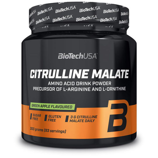 Citrulline Malate Powder, 300 g, Green Apple, Aminosyror