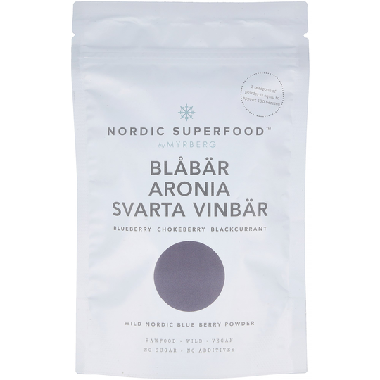 Nordic Superfood by Myrberg Blue Blåbär, Aronia, Svarta Vinbär