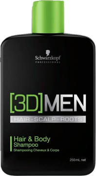 Schwarzkopf Professional 3Dmen Hair&Body Shampoo 250ml - Schampo