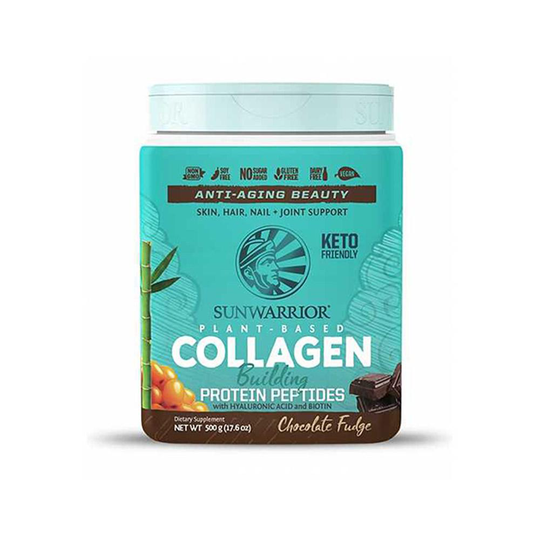 Sunwarrior Collagen Building Protein Peptides Chocolate Fudge, 500 g