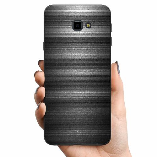 Samsung Galaxy J4+ TPU Mobilskal Brushed Metal