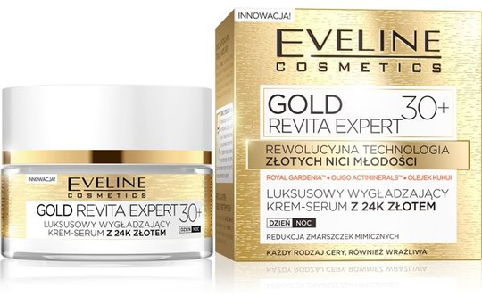 Eveline Gold Revita Expert 30+ Cream-serum smoothing day and night 50ml