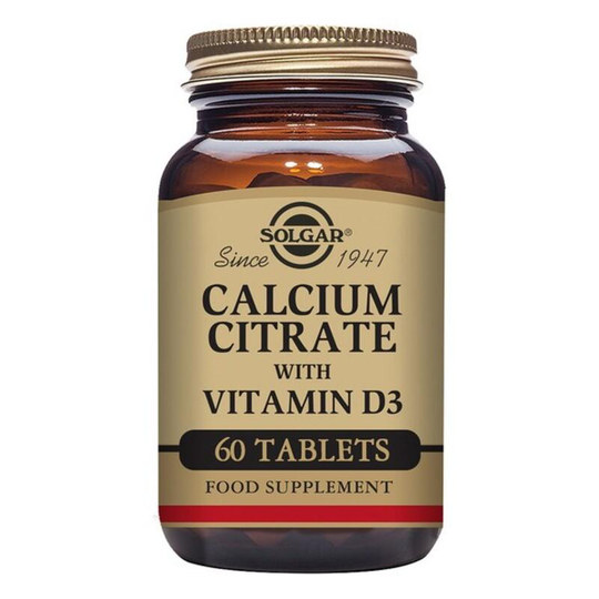 Kalciumcitrat med vitamin D3 Solgar 1000 mg