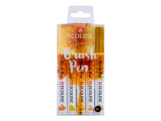 Ecoline Brush pen set Earth | 5 colours