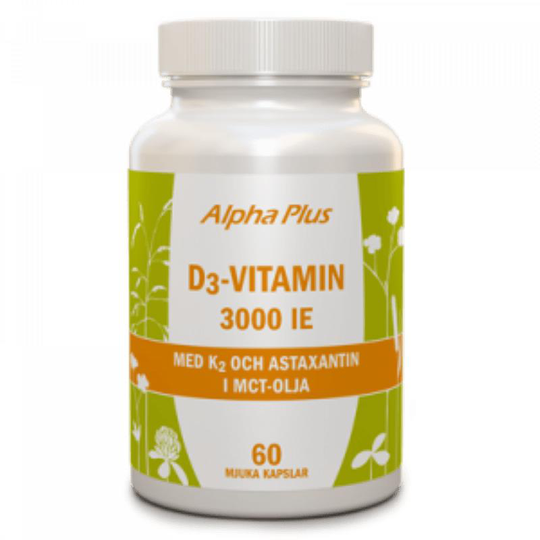 D3 vitamin 3000 ie + k2. 60 kapslar