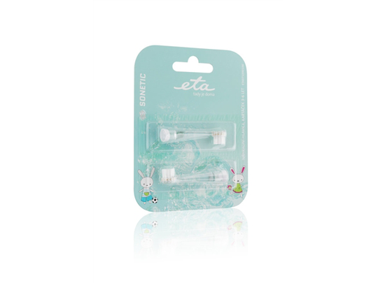 ETA Toothbrush replacement for ETA0710 For kids, Heads, Number of brush heads included 2, White