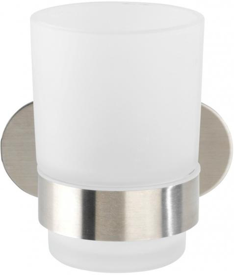 mugghållare 10,5 x 9,5 cm rostfritt stål matt silver