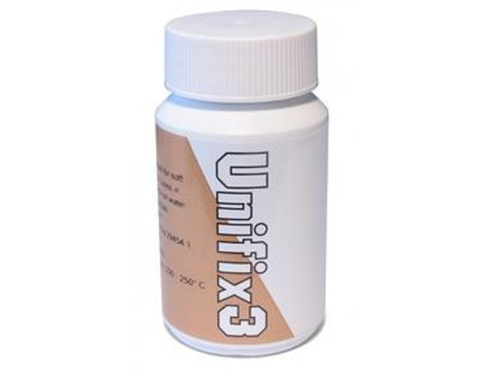 Unipak Paste flux for soft solders Unifix 3 bottle 250g + brush 4540320