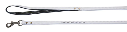 Kerbl Diamond Leash, 110 cm x 14 mm, vit [83748]