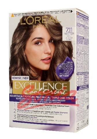 Cool L'Oreal Excellence Creme cream coloring 7.11 Ultra Gray Blonde 1op.