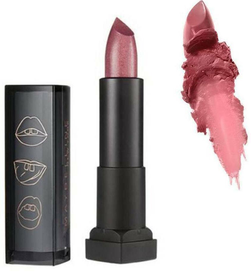 Maybelline Metallic Matte Lipstick-Platinum Rose