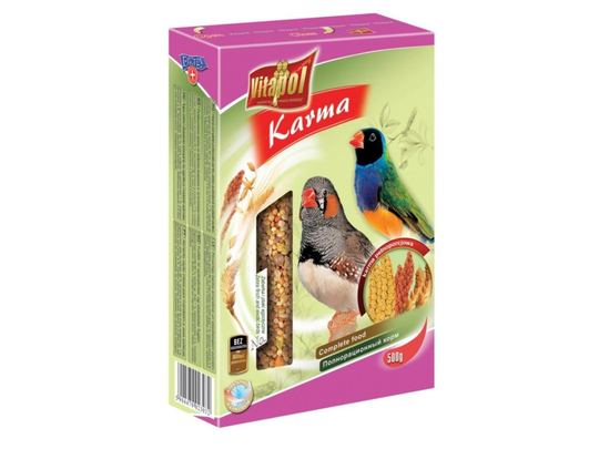 Vitapol zvp-2303, Frön, 500 g, Kanariefågel, Chaffinch, Goldfinch, Greenfinch, Siskin, Vitamin A, Vitamin B12, Vitamin B6, Vitamin E